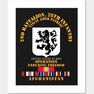 2nd Bn, 28th Infantry - OEF - Afghanistan w SVC Posters and Art